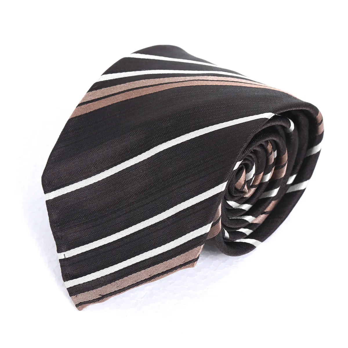 Black Stripe 100% Silk Tie