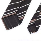 Black Stripe 100% Silk Tie