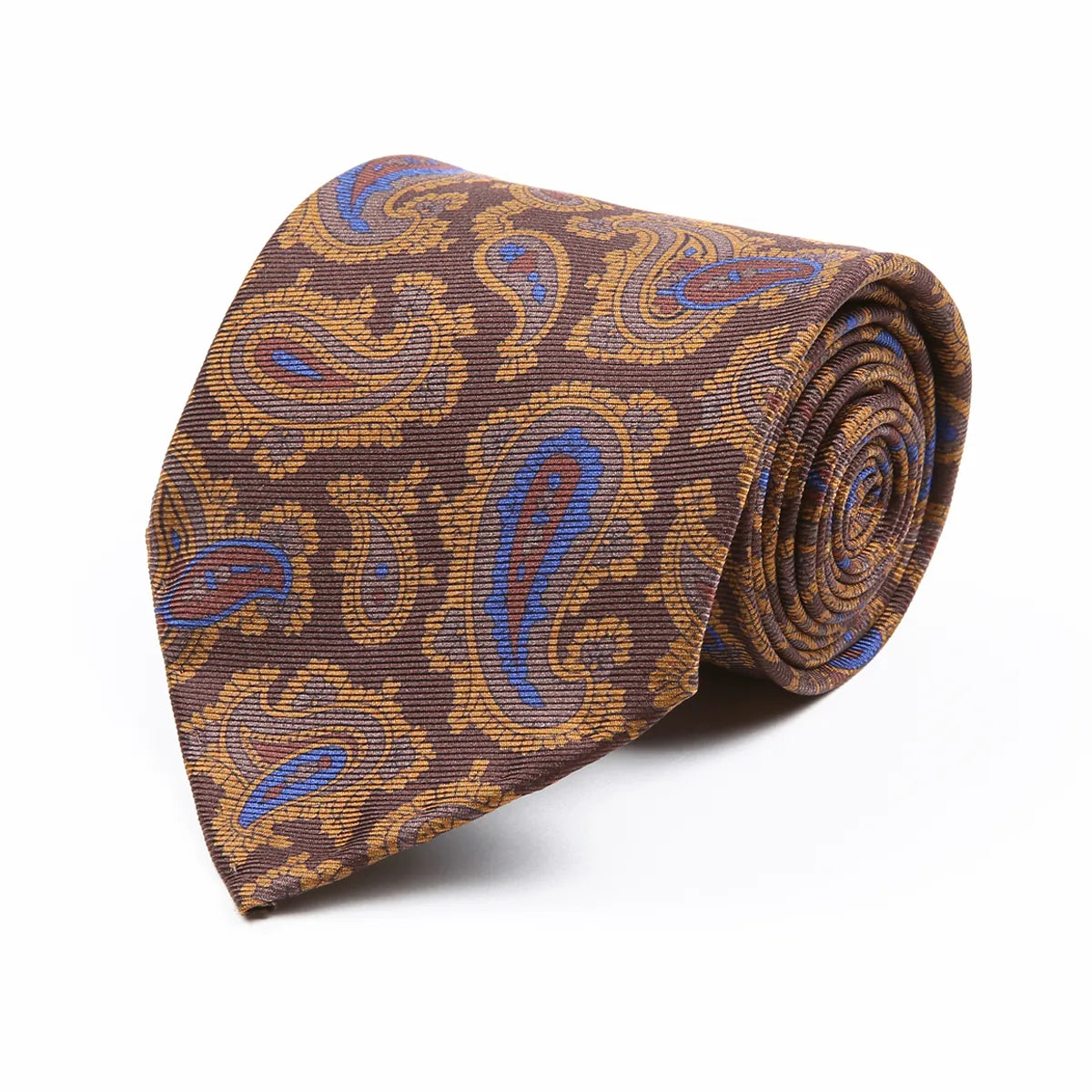 Paisley Silk Tie – Brown