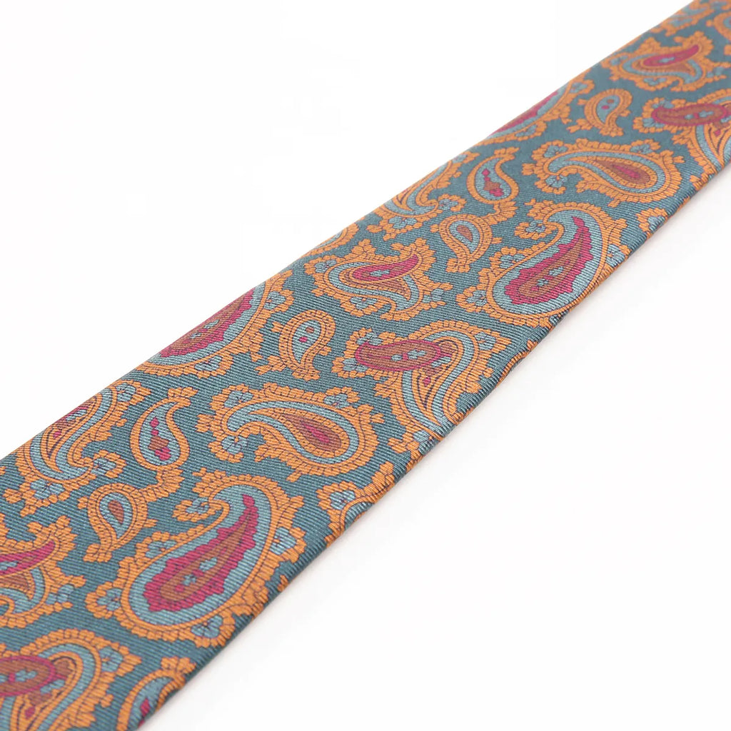 Paisley Silk Tie – Blue