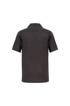 Cuban Collar Short Sleeve Shirt - Deep Brown