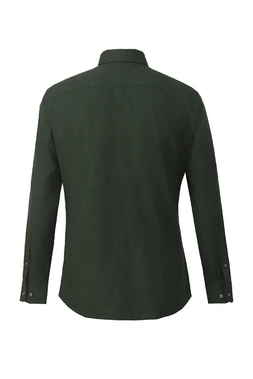 Cotton Wool Shirt – Dark Green