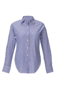 Tailored Striped Cotton Shirt – Blue