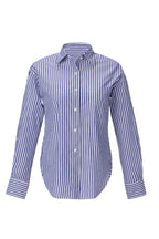 Tailored Striped Cotton Shirt – Blue